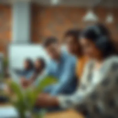 Diverse students engaged in interactive learning