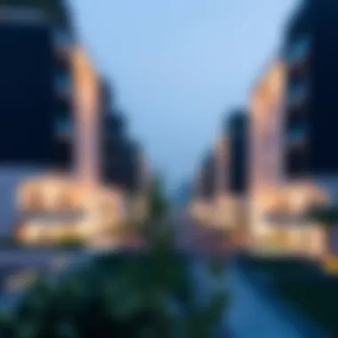 Modern residential buildings in Al Hudhaifa