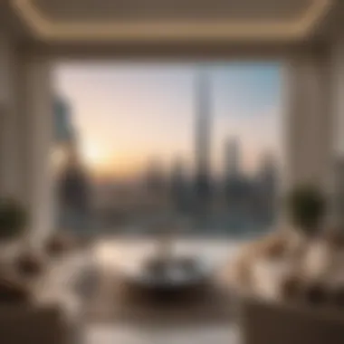 Stunning skyline view of Dubai apartments showcasing luxury living