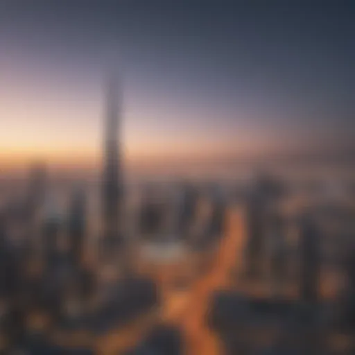 A panoramic view of Dubai's skyline showcasing modern architecture