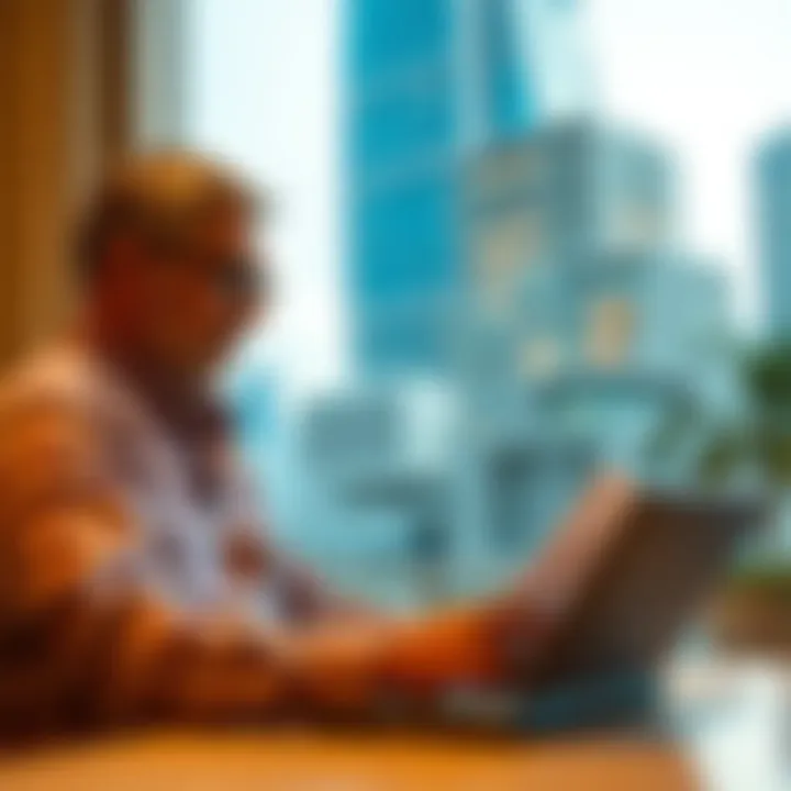 Investor evaluating property prices in Dubai