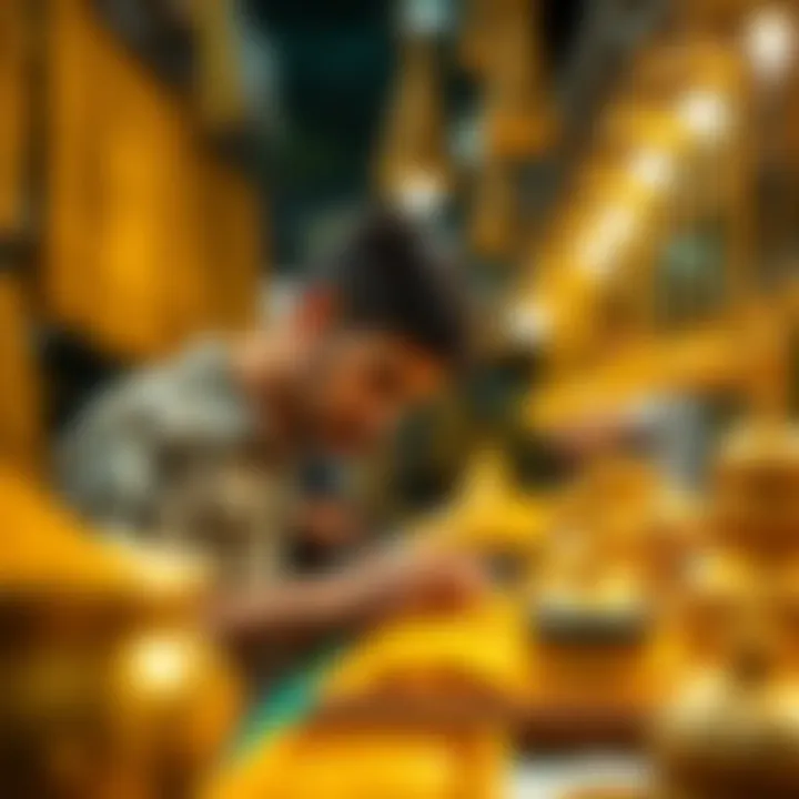 Artistry in Gold: Local Craftsmanship Local artisans crafting gold pieces