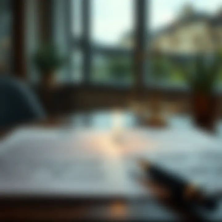 Navigating Legal Aspects of Land Leases Legal documents representing land lease agreements