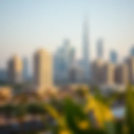 Dubai skyline showcasing modern architecture and real estate