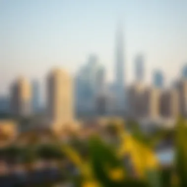 Dubai's Modern Real Estate Landscape Dubai skyline showcasing modern architecture and real estate