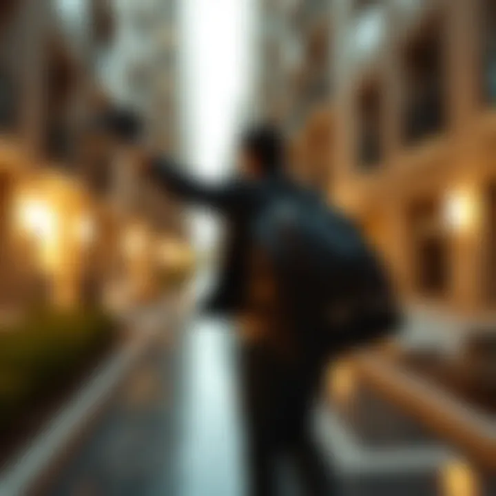 Overcoming Hurdles in Property Certification Person navigating through challenges in property transaction