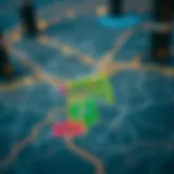 Comprehensive Map Highlighting the Various Dubai Metro Zones Map of Dubai Metro Zones