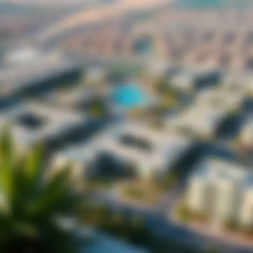 Aerial view of Victory Heights showcasing the community layout