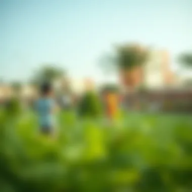 Community Park Activities in Victory Heights Children playing in a park within Victory Heights community