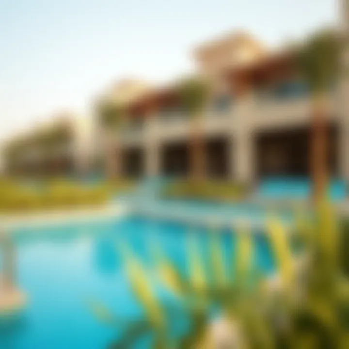 Community amenities and recreational spaces in Yas Acers